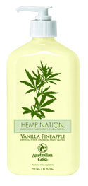 Vanilla Pineapple Original Hemp Nation Australian Gold Zonnebank creme bronzer zoncosmetica DHA cosmetisch natuurlijk Aftersun Huidverzorging