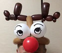 #0166 赤鼻のトナカイ帽子 Red-Nosed Reindeer hat