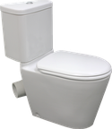 Space Solution Corner Skew Closed Coupled Toilet Suite, WELS 4 star rating, 4.5/3L