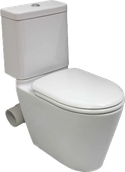 Space Solution Closed Coupled Skew Toilet Suite, set out skew trap 60mm, WELS 4 star rating, 4.5/3L