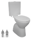 Select Ambulant Plastic Cistern Toilet Suite, WELS 4 star rating, 4.5/3L