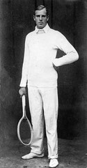 Anthony Wilding, champion de tennis australien très présent dans les années 1910 sur les courts du tennis paris-plageois