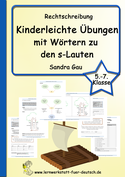 Übungen zu s-Lauten, kleine Übungen s-Laute, in kleinen Schritten lernen, s-Laut Übungen, Unterschied s ss ß, Unterschied s ß, Rechtschregel s ss ß, Regel s ss ß, Arbeitsblätter s-Laute