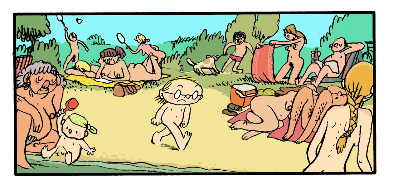 Europaeerin Jung Cartoon Voyeursex