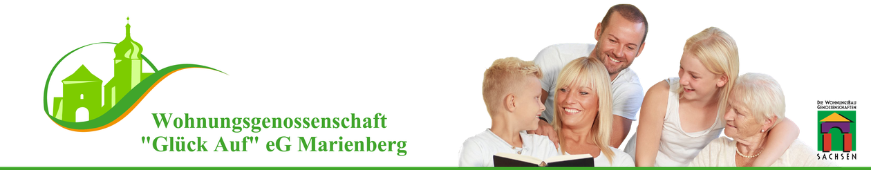 Logo der Wohnungsgenossenschaft "Glück auf" eG Marienberg