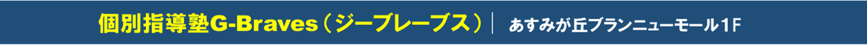 G-Braves(ジーブレーブス)│個別指導塾-あすみが丘