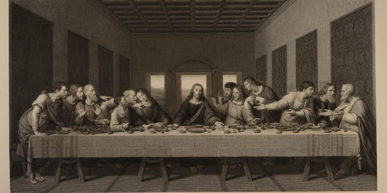 Das Letzte Abendmahl, Kupferstich, Museum am Dom Trier. Foto: © Markus Groß-Morgen