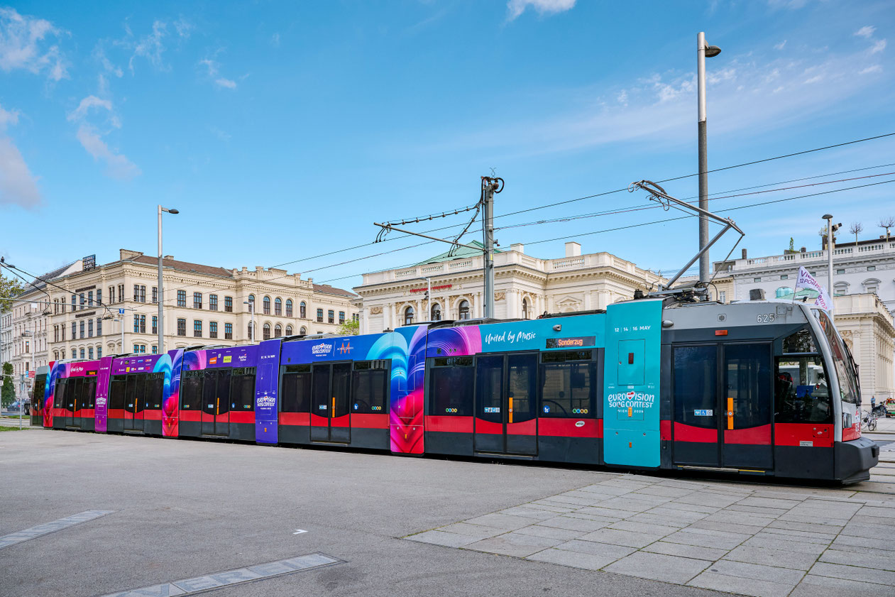 Wiener Linien bereit für den ESC. Foto: © ORF-Klaus Titzer