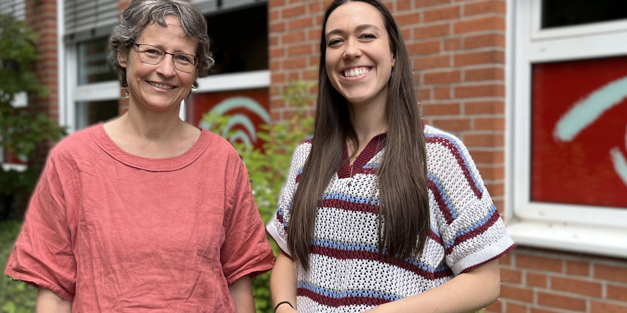 Susanne Schwandt und Alicia Kranz, die Organisatorinnen der Veranstaltung. Foto: © Julia Fröder