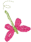 Cómo tejer libélulas a crochet (crochet dragonfly)