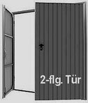 2 flügelige Drehtür