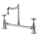 Federation English Style Basin Set Exposed - Chrome, F9346ech, WELS 5 star rating, 6L/min