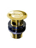 Gold Finish Pop up waste - 40mm With overflow