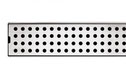 Floor channel waste - Round, centre waste outlet - 45mm outlet, 70 (w) x (h) x 21 (d) mm in 800, 900, 1000, 1200mm length