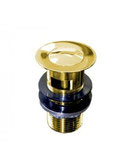 Gold Finish Pop up waste - 32mm With overflow