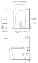 Space Solution Closed Coupled Skew Toilet Suite specifications