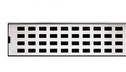 Floor channel waste - Rectangle, centre waste outlet - 45mm outlet, 70 (w) x (h) x 21 (d) mm in 800, 900, 1000, 1200mm length