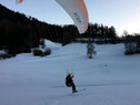 Landung auf Schnee