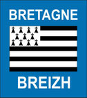 ADHESIF PLAQUES IMMATRICULATION  REGION BRETAGNE