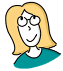 Sketchnote: Frau mit Blick nach oben, denken, Brainpower, mehr Konzentration, Claudia Karrasach