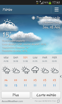 La météo du jour