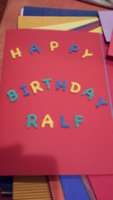 Geburtstagskarte für Ralf