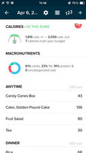 fitbit macronutrients break down