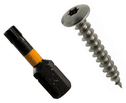 vis penture Ø 6 et embouts TORX T30 offerts