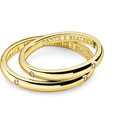 Fede Comete Gioielli Dante e Beatrice con 4 diamanti oro giallo ANB1862G