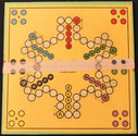 Das beliebte Original-Spiel  Mensch ärgere Dich nicht - Nr. 3L (Spielplan mit grünen Rand)