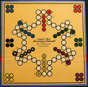 Das beliebte Original-Spiel  Mensch ärgere Dich nicht - Nr. 3L (Spielplan mit blauen Rand)