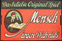 Das beliebte Original-Spiel  Mensch ärgere Dich nicht  (41-K-Nr. 1270)  (Schriftzug "Ostzonen-Ausgabe" vermutlich geschwärzt)  (Lizenzausgabe - Der Spielkasten - DDR)