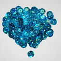 Paljetti holo 6mm 8mm 10mm sininen turkoosi