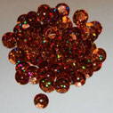 Paljetti holo 6mm 8mm 10mm kupari oranssi
