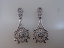 REF: OP21  Pendientes en plata de ley con circonitas. 