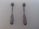 REF: OP 05  Pendientes plata de ley con circonitas y cierre de presión.