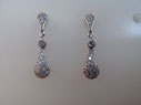 REF: OP 18  Pendientes en plata de ley con circonitas. 