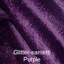 Glittersametti Purple Multi Glitter