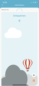 Emy Beckenbodentrainer / Hilfsmittel zum Beckenbodentraining / Appvorschau Heissluftballon