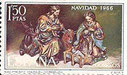 SELLO ESPAÑA - 1.966 - NAVIDAD - MOTIVO - NACIMIENTO (DUQUE DE CORNEJO) 1,50 PESETAS - COLOR MULTICOLOR - EDIFIL NÚMERO 1764 (SELLO **NUEVO SIN SEÑAL DE FIJASELLOS). 0,50€.