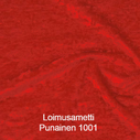 joustava kangas lycra sametti Loimusametti Punainen 1001