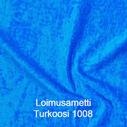 joustava kangas lycra sametti Loimusametti Turkoosi 1008