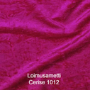 joustava kangas lycra sametti Loimusametti Cerise 1012