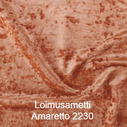 joustava kangas lycra sametti Loimusametti Amaretto 2230