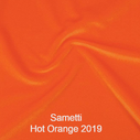 joustava kangas lycra sametti Hot Orange 2019