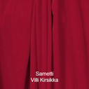 joustava kangas lycra sametti Villi Kirsikka
