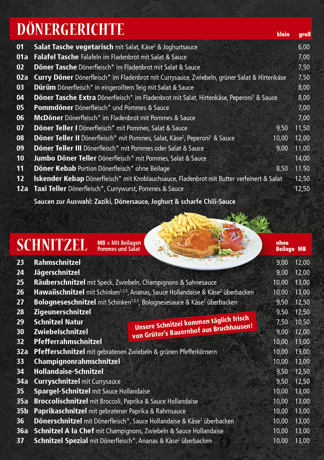 UNSERE SPEISEKARTE - Delicato Pizzeria & Dönerhaus in Bruchhausen UNSERE SPEISEKARTE - Delicato Pizzeria & Dönerhaus in Bruchhausen