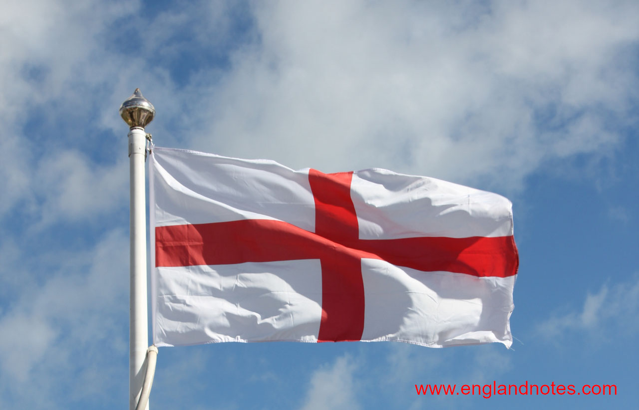 Die Wunderschone Flagge Von England Ein Symbol Der Geschichte Und Des Stolzes