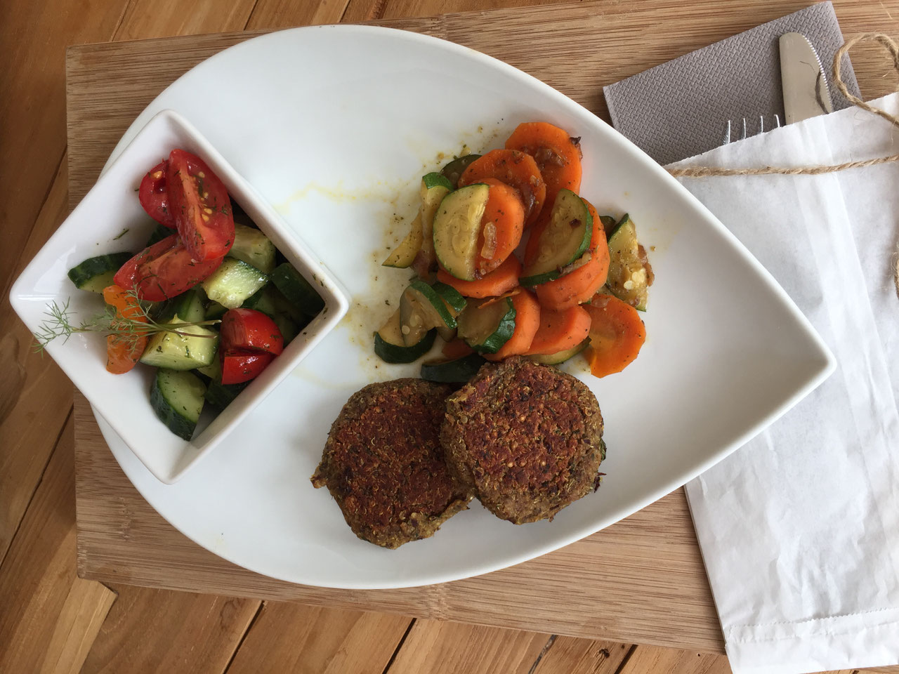 QuinoaKidneybohnen Bratlinge biancashealthkitchens seite!