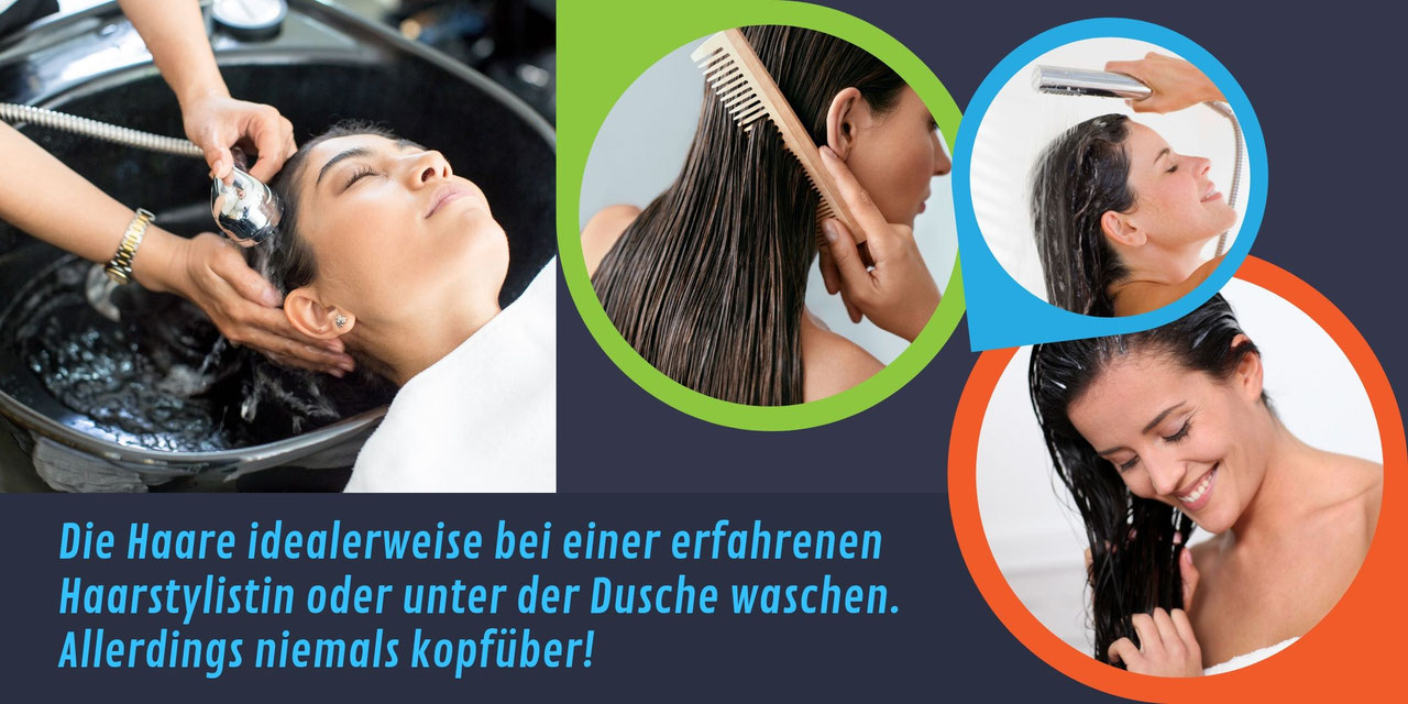 Echthaar Extensions richtig kämmen waschen und pflegen. ANGEL HAIR